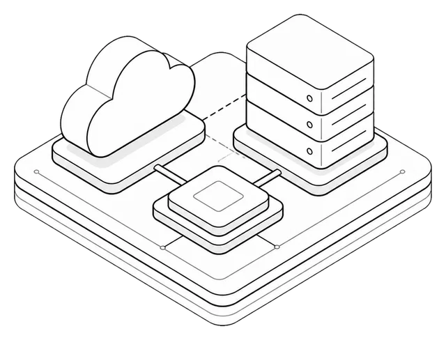 Compact isometric hybrid platform linking cloud and on-premises infrastructure